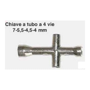 CHIAVE A 4 VIE 7-5-5-4-5-4 mm