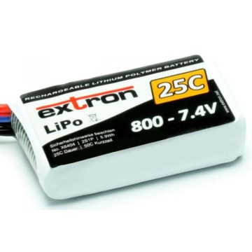 LiPo 2s 7,4v 800mAh Extron...