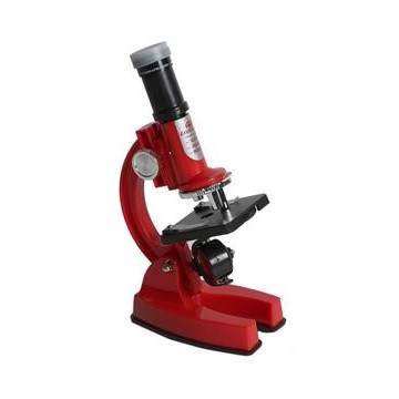 Microscopio Rosso Con Luce...