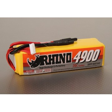 Rhino 4900mAh 6S1P 22.2v...